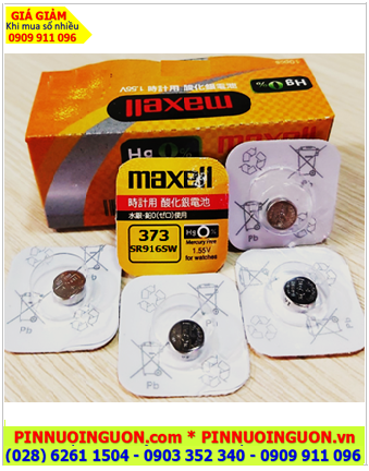 Pin SR916SW _Pin 373; Pin Maxell SR916SW 373 silver oxide 1.55v _Made in Japan _Vỉ 1viên